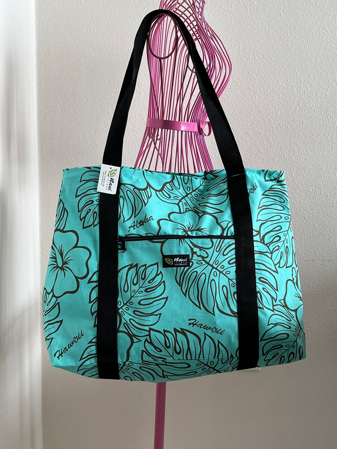 Beach Bag,hawaiian Tote Bag,hawaiian Print,made in Bag