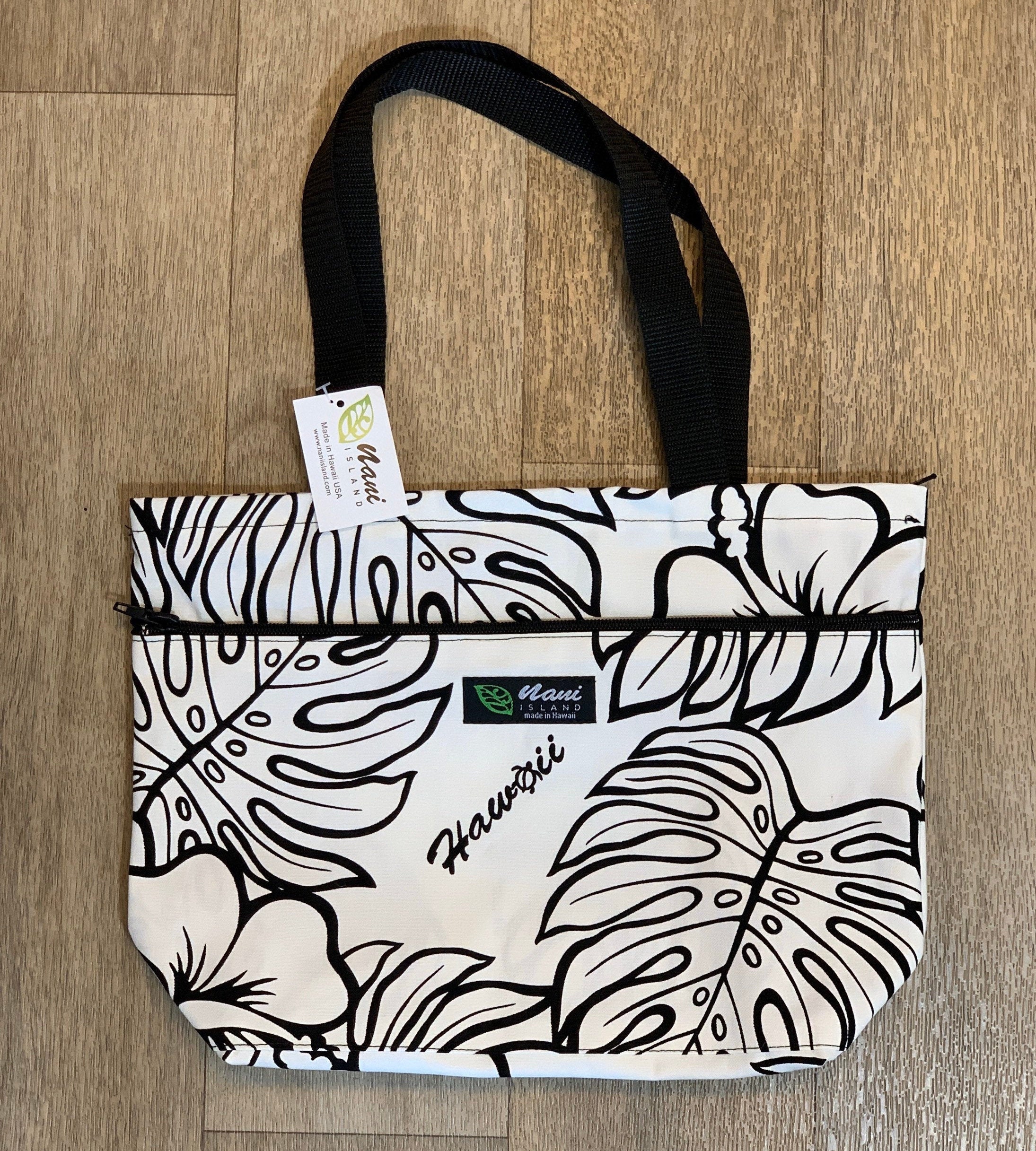 国内初の直営店 Hawaiian Print Medium Size Shoulder Tote Bag With Zipper 米・雑穀・粉類
