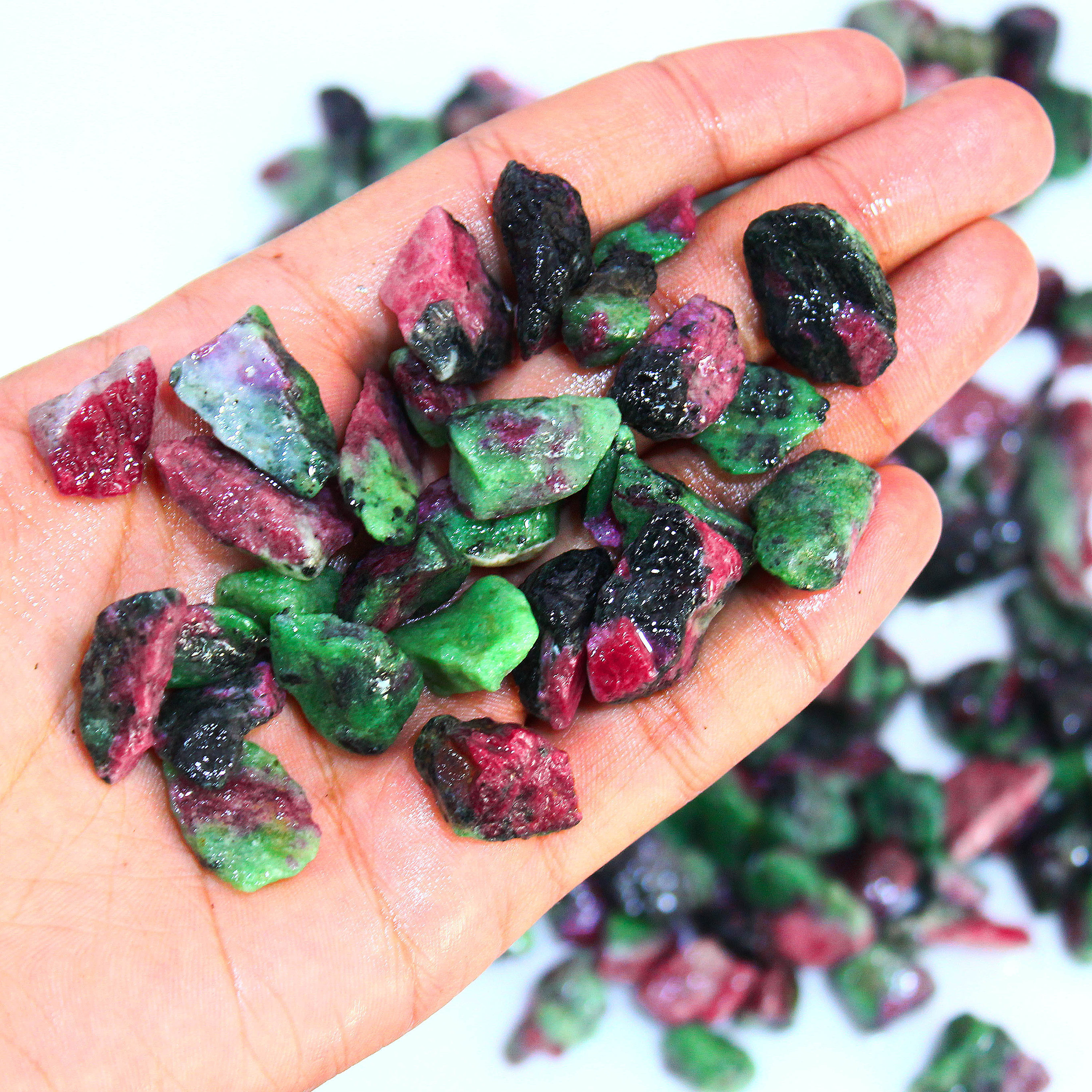 Natural Ruby Zoisite Rough. Raw Ruby Zoisite Gemstone Crystal Etsy