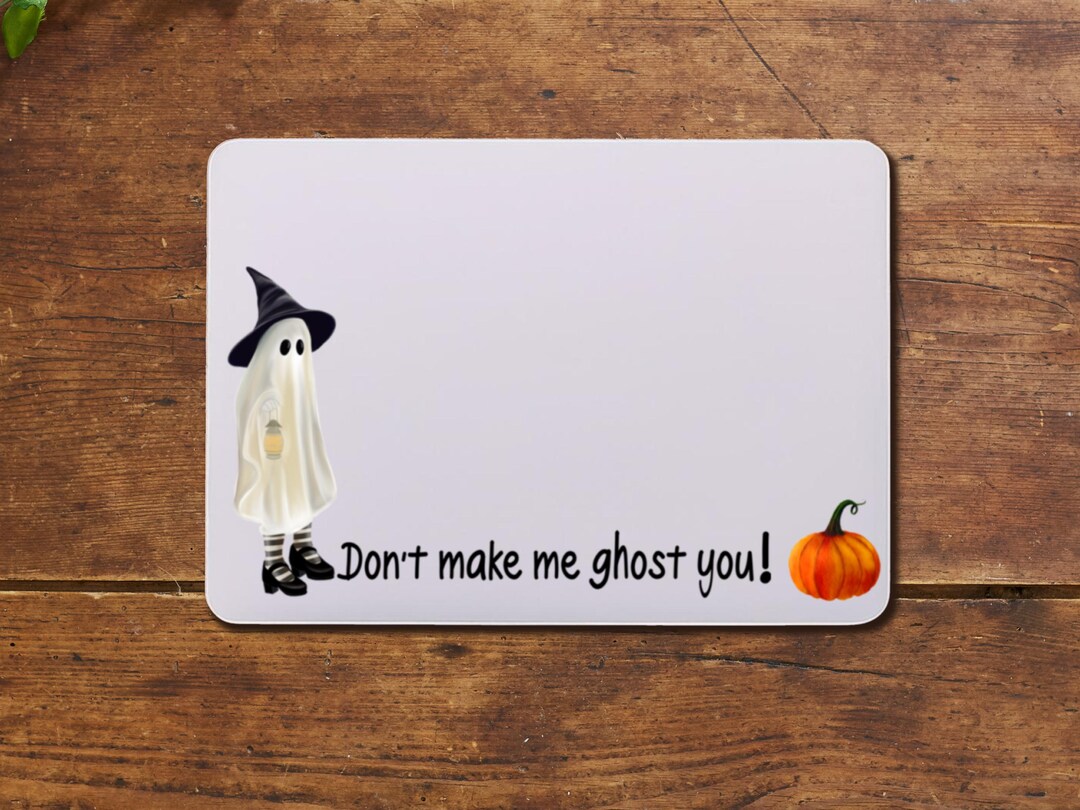 Spooky Cute Ghost Halloween Flat Note Card Mini Flat Note Cards One ...