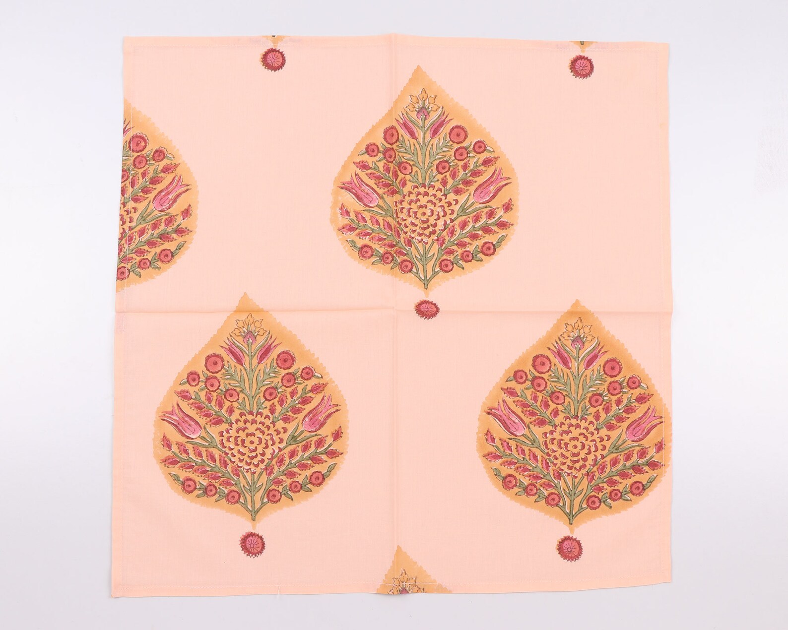 Sustainable Cotton Napkins India Block Print Cloth Napkins Etsy