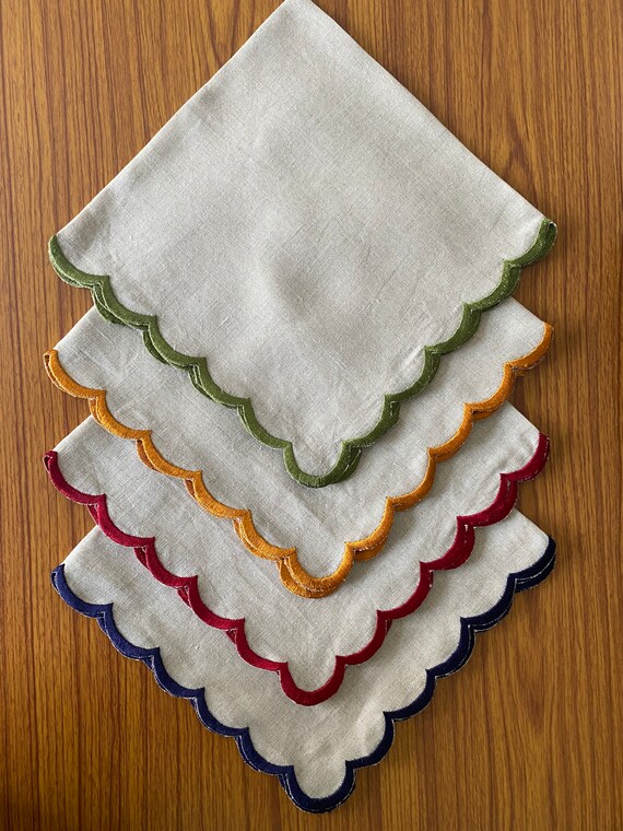 Linen Tea Towels Natural Colour Pure Linen Napkins With