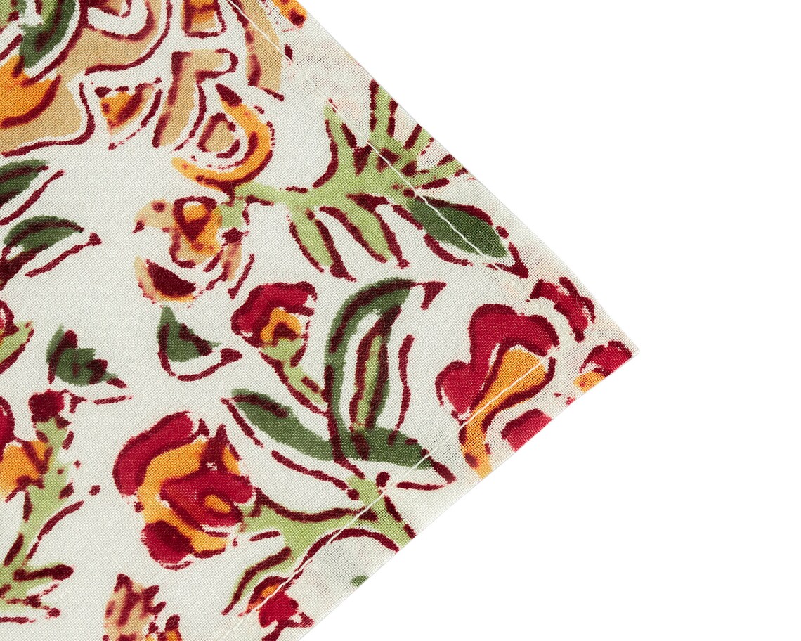 Fabricrush Cotton Napkins Cloth Napkins Indian Block Print Etsy