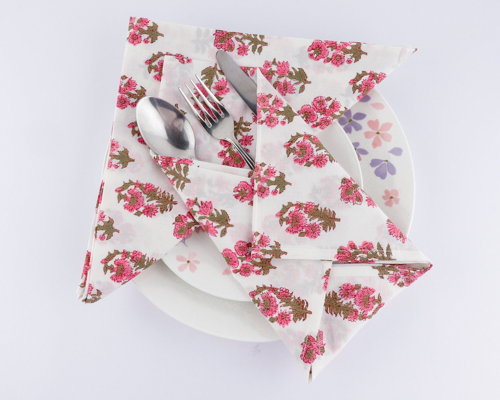 Sustainable Cotton Napkins India Block Print Cloth Napkins Etsy