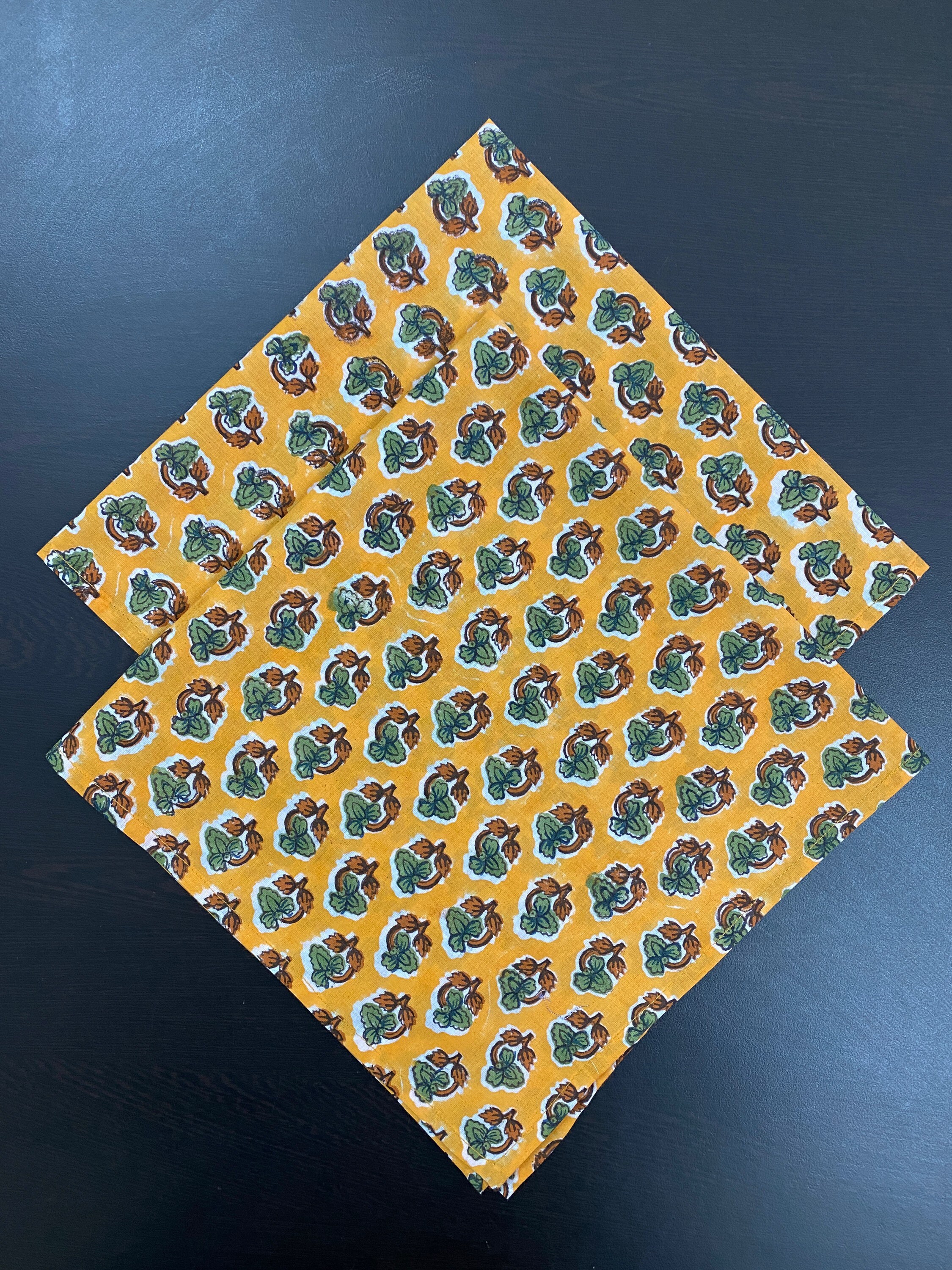 Fabricrush Cotton Napkins Cloth Napkins Indian Block Print Etsy