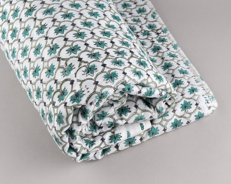 Dark Teal Olive Green Cotton Quilting Fabric by the Yard Etsy