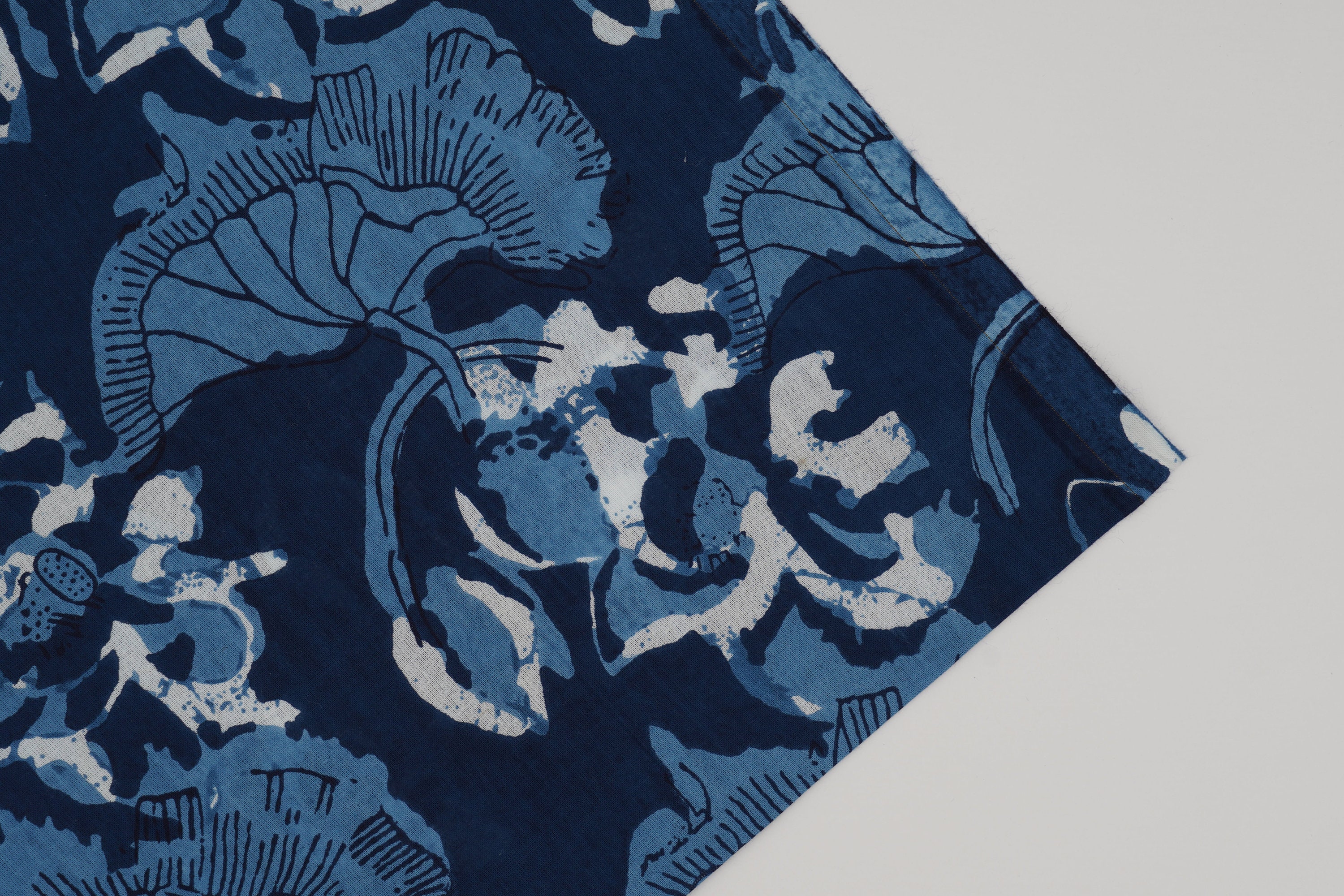 Dark Blue Cotton Quilting Fabric by the yard Quilt Fabric Etsy