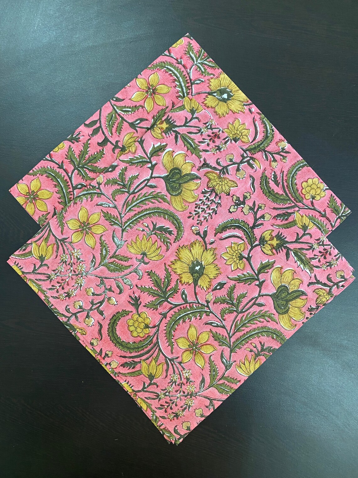 Fabricrush Cotton Napkins Cloth Napkins Indian Block Print Etsy