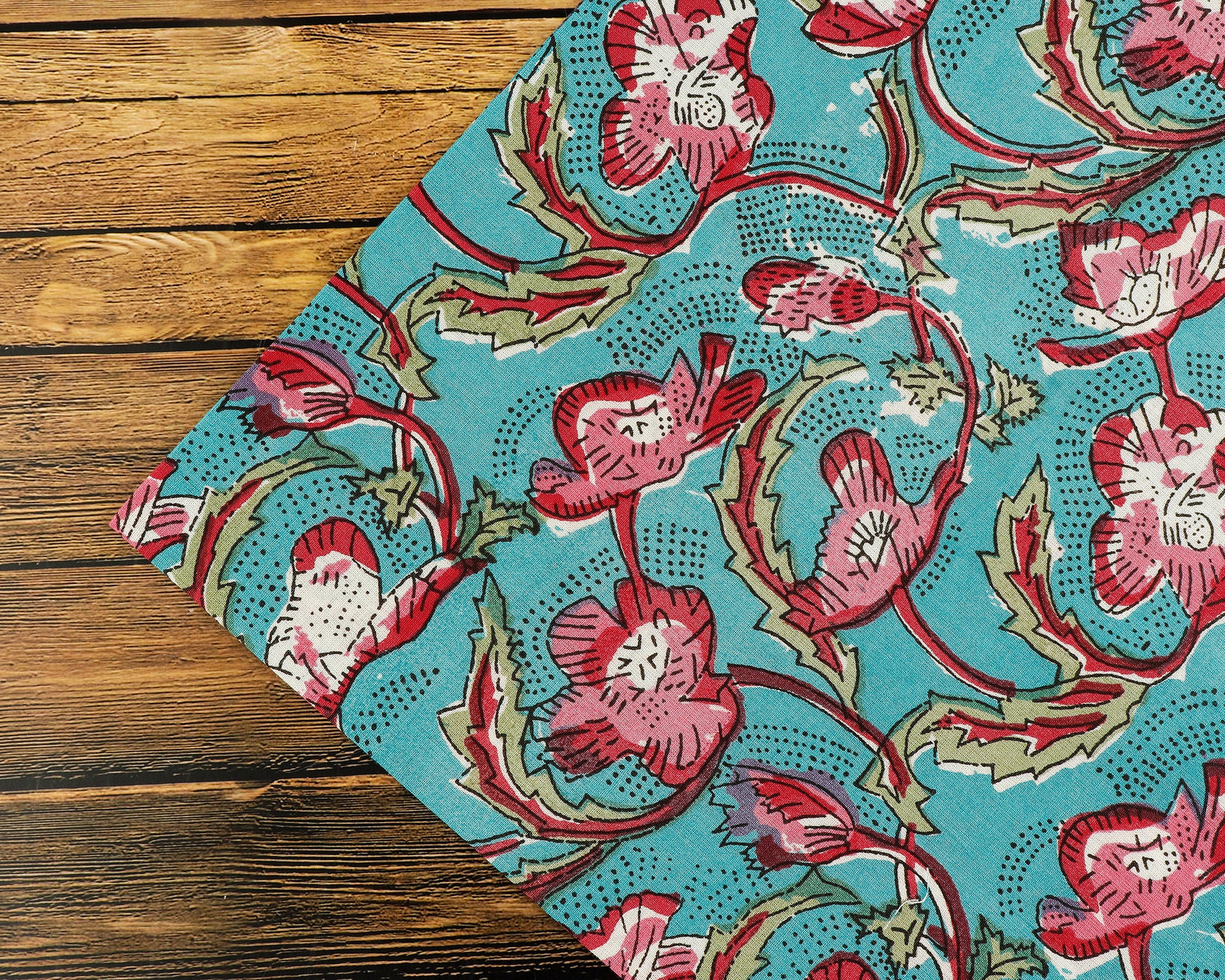 Sustainable Cotton Napkins India Block Print Napkins Cloth Etsy