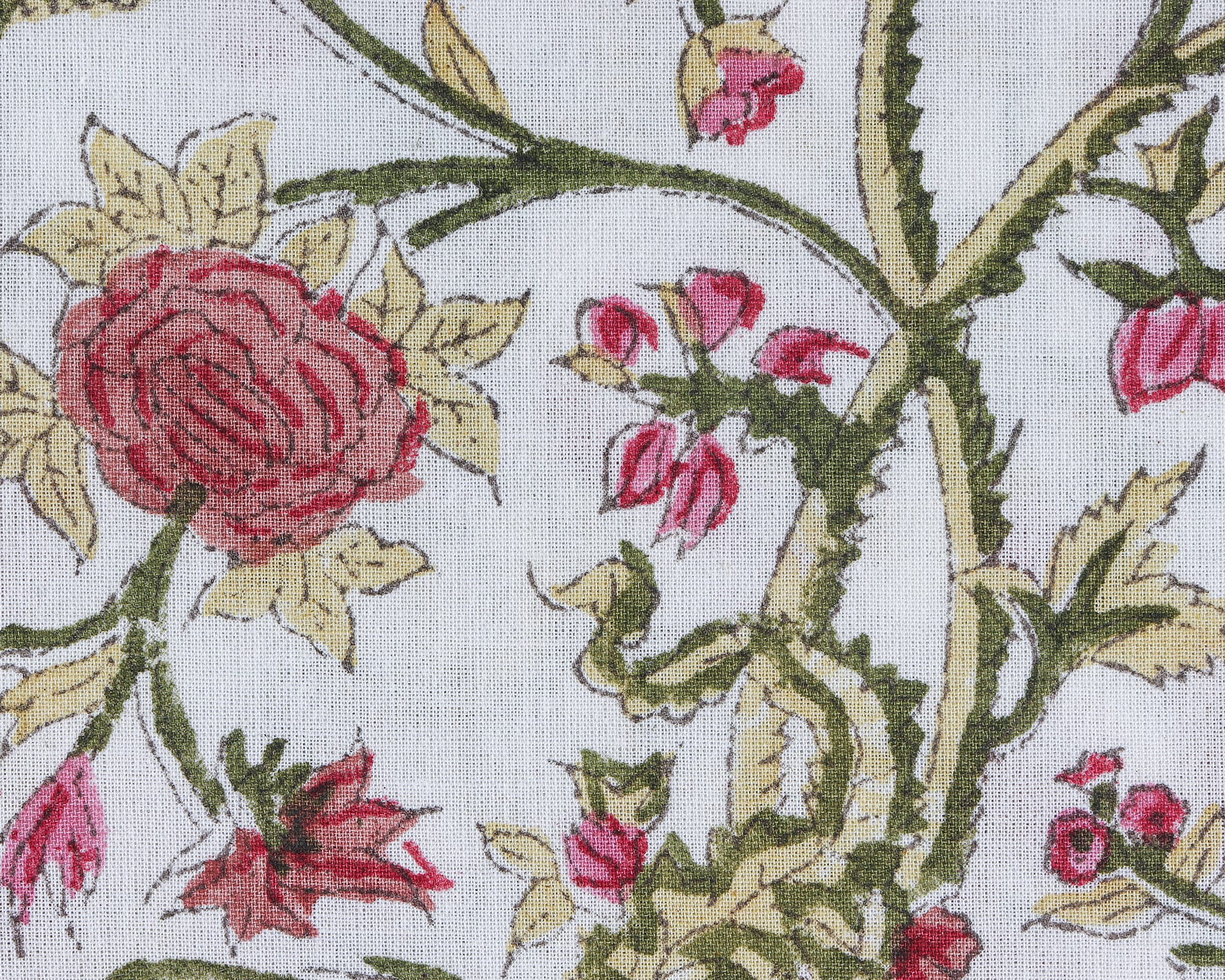 Floral White 100 Cotton Quilting Fabric by the yard Quilt Etsy