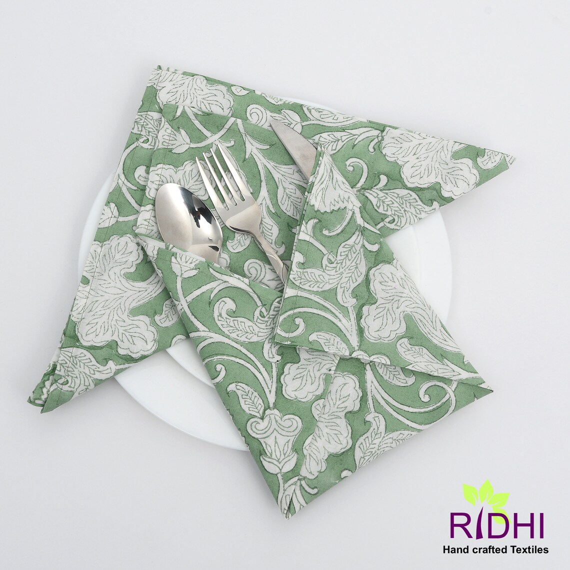 Sage Green Cotton Napkins Cloth Napkins Napkins for Party Etsy