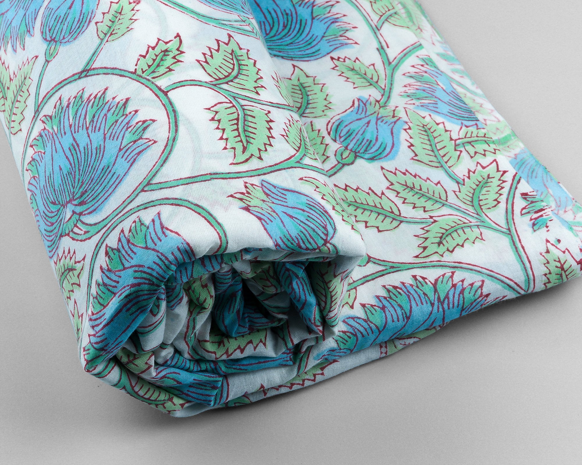 Floral Blue 100 Cotton Quilting Fabric by the yard Quilt Etsy