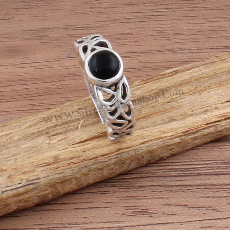 Black Onyx Ring,Black Oval Boho Silver Ring,925 Sterling Silver Ring,Natural Black Onyx Top Quality Gemstone Ring,Bride Ring Gift For Sis