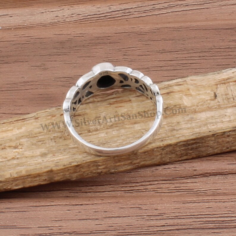 Black Onyx Ring,Black Oval Boho Silver Ring,925 Sterling Silver Ring,Natural Black Onyx Top Quality Gemstone Ring,Bride Ring Gift For Sis