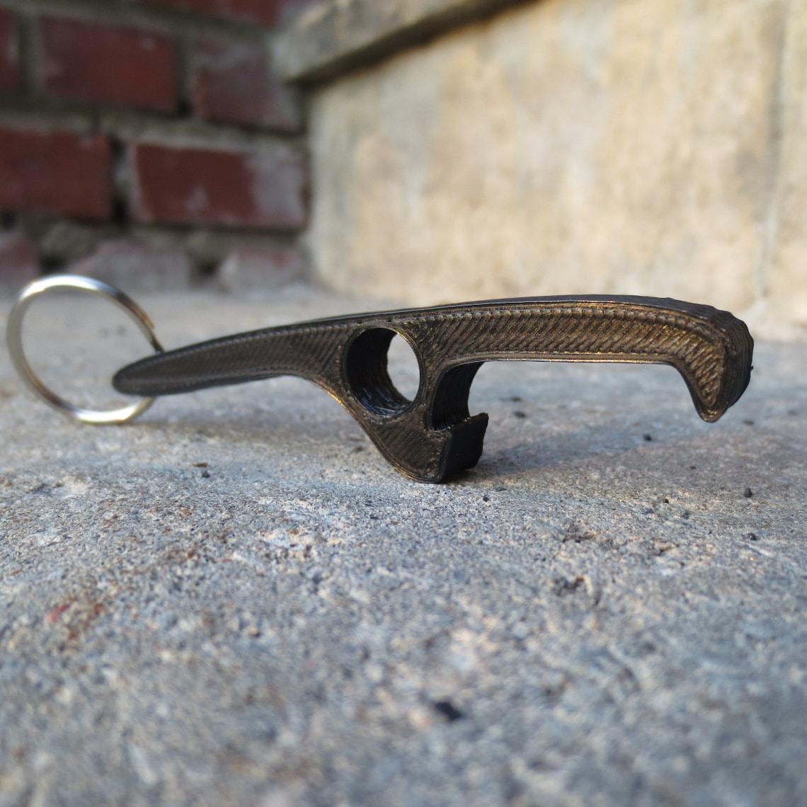 Bottle Opener Keychain 3D Printed Etsy