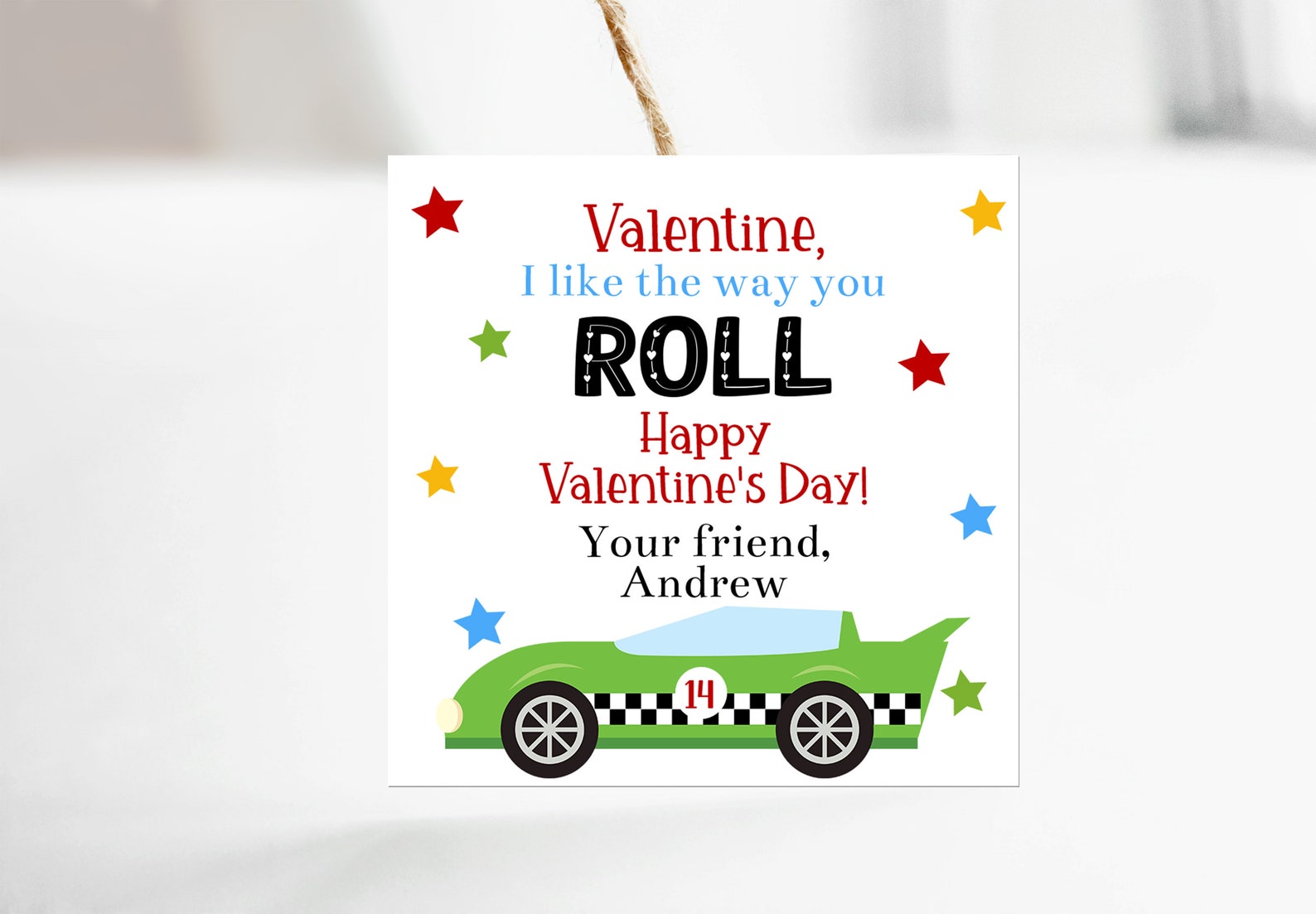 Editable Race Car Valentines Cards Bundle Set Templates, Racing ...