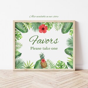 Printable Leis Sign, Luau Party, Luau Birthday, Luau Decorations ...