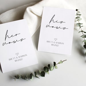 Bearbeitbare minimalistische Hochzeit Gelübde Buch Cover Vorlage, Seine und Ihr Gelübde Buch Cover, druckbare Gelübde Buch, Hochzeit Gelübde Buch, Corjl KYLE