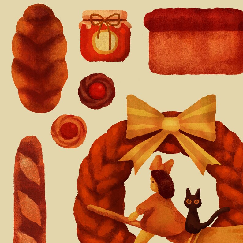 Kiki's Delivery Service Bakery Bread Collection Etsy