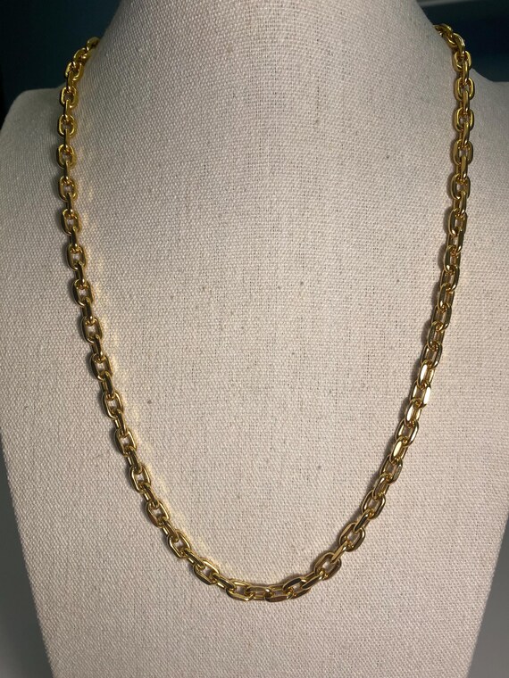 KJL Kenneth Jay Lane Vintage Polished Gold Tone L… - image 2