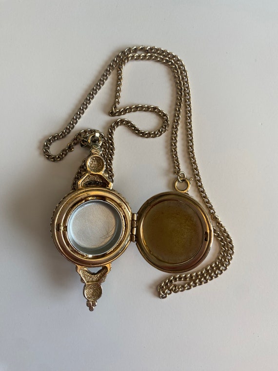 Jewelry Vintage Necklace Antiqued Gold Art Nouvea… - image 6