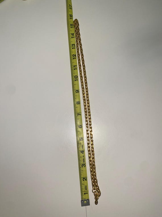 KJL Kenneth Jay Lane Vintage Polished Gold Tone L… - image 5