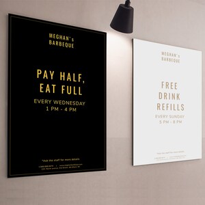 modelli di poster promozionali