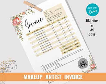 Hair Invoice Etsy