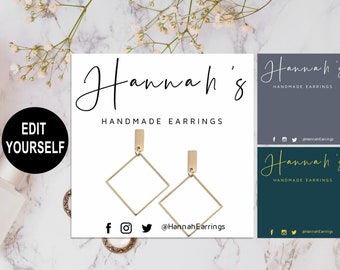 Download Free Diy Earring Cards Etsy SVG Cut Files