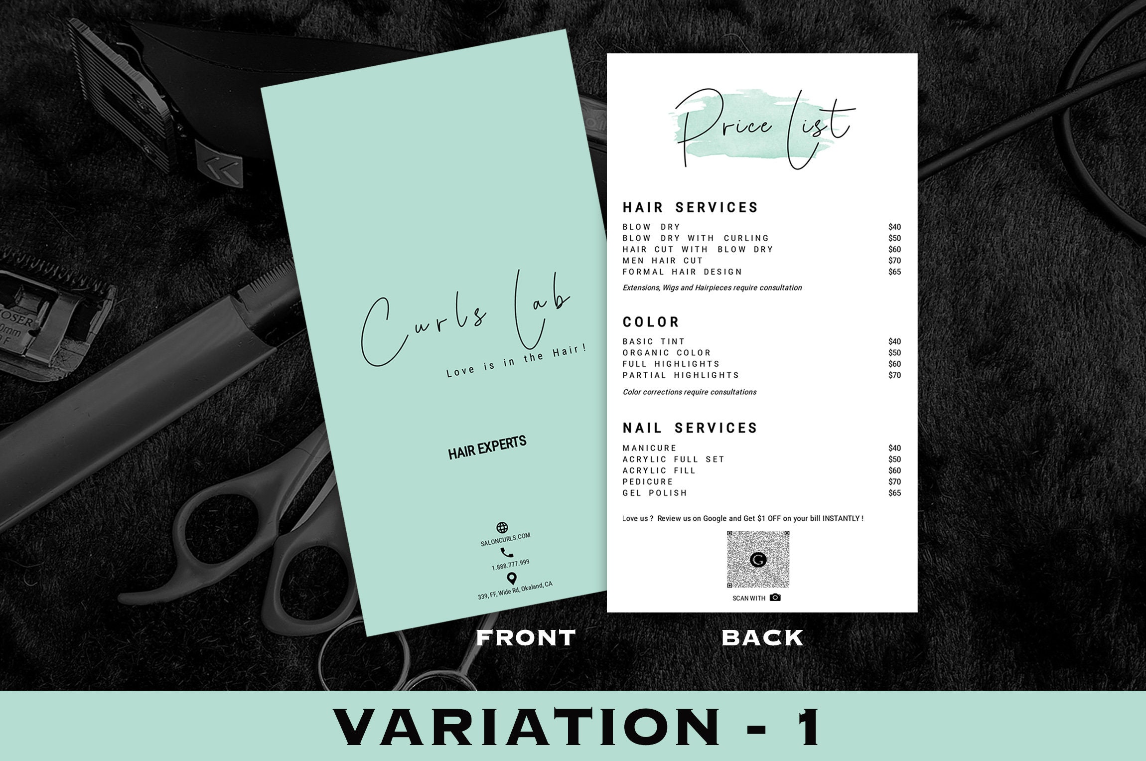 Printable Price List Template Price Sheet Price Guide Template | Etsy