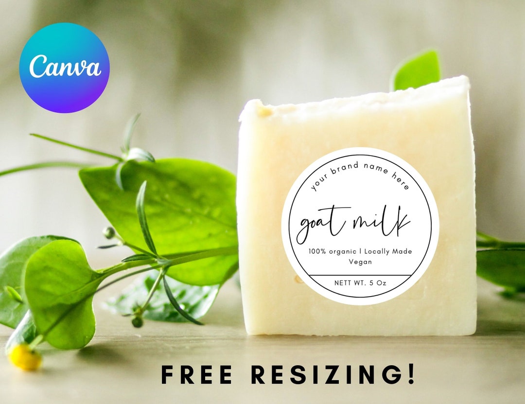 Soap Label Round Avery 22807 Soap Label Template Canva DIY Soap Label