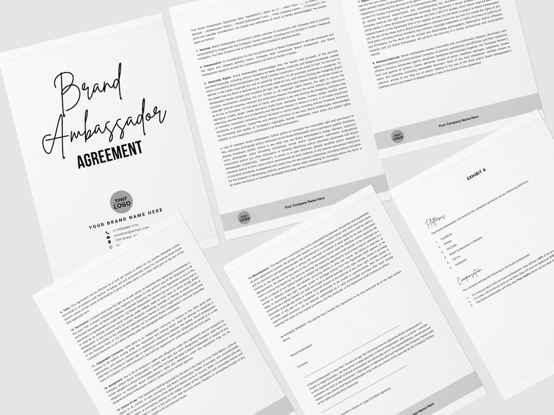 Image 10 for Brand Ambassador Agreement Template