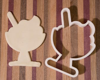 Ice Cream Cone Cookie Cutter | 3D Printed Cookie Cutter | Ice Cream Cookie Cutter | Summer Party | Fondant Cutter | Baking Tool