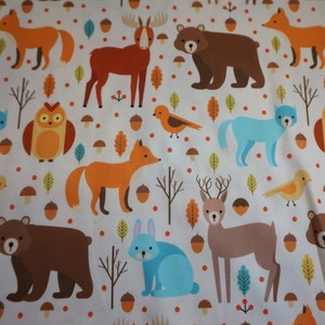 Woodland Friends PUL Waterproof Fabric