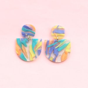 Watercolor Acrylic Earrings