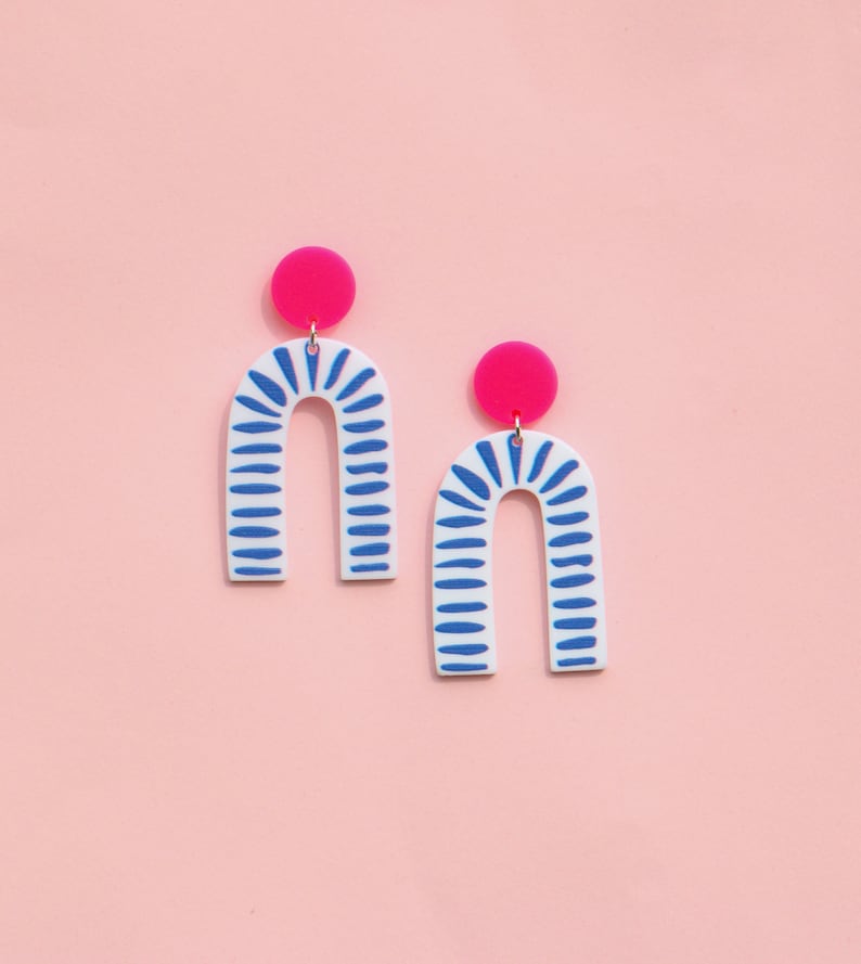 Take me back to the beach earrings Ohrstecker Pink