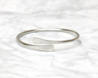 Adjustable Silver Bangle