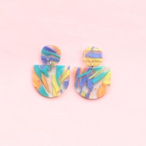 Watercolor Acrylic Earrings