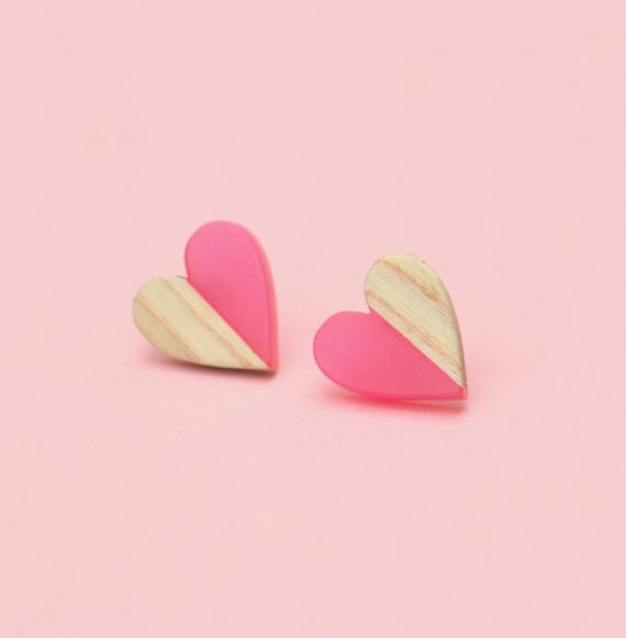 Heart Stud Earrings