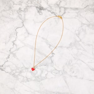 Red Heart Necklace image 6