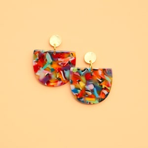 Multi Colour Statement Earrings