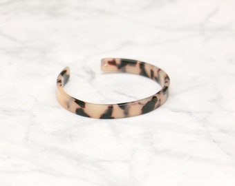 Acetate Tortoise Bangle Bracelet