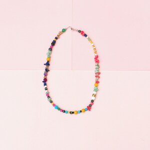 Colorful Beaded Gemstone Necklace For Women image 6