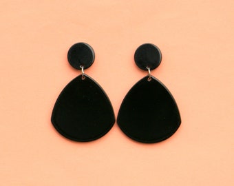 Black Statement Earrings