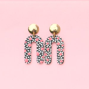 Black Cherry Blossom Earrings