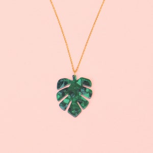 Monstera Leaf Necklace For Women