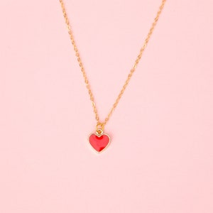 Red Heart Necklace image 4