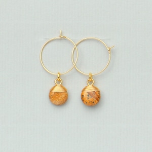 Druppeloorbellen met edelsteenhanger