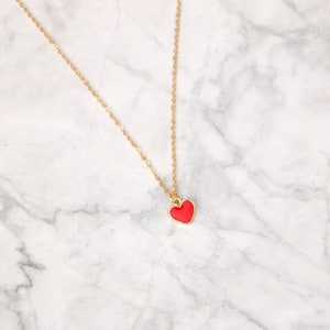 Red Heart Necklace image 5