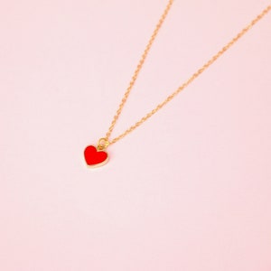 Red Heart Necklace image 2